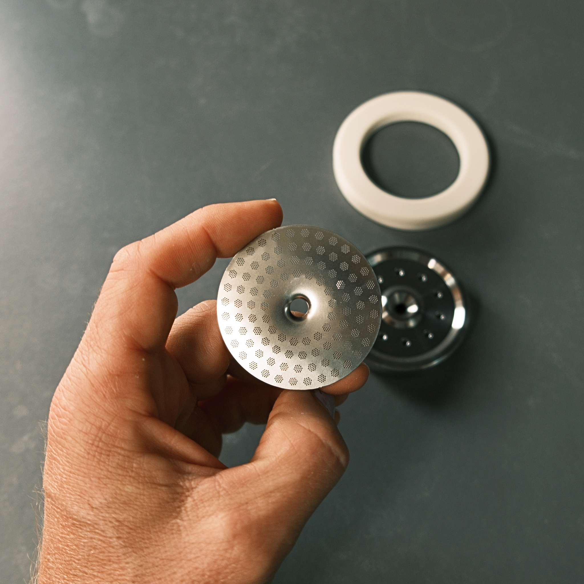 58mm Grouphead Upgrade Kit - Precision Shower Screen, Stainless Diffuser Plate and Gasket