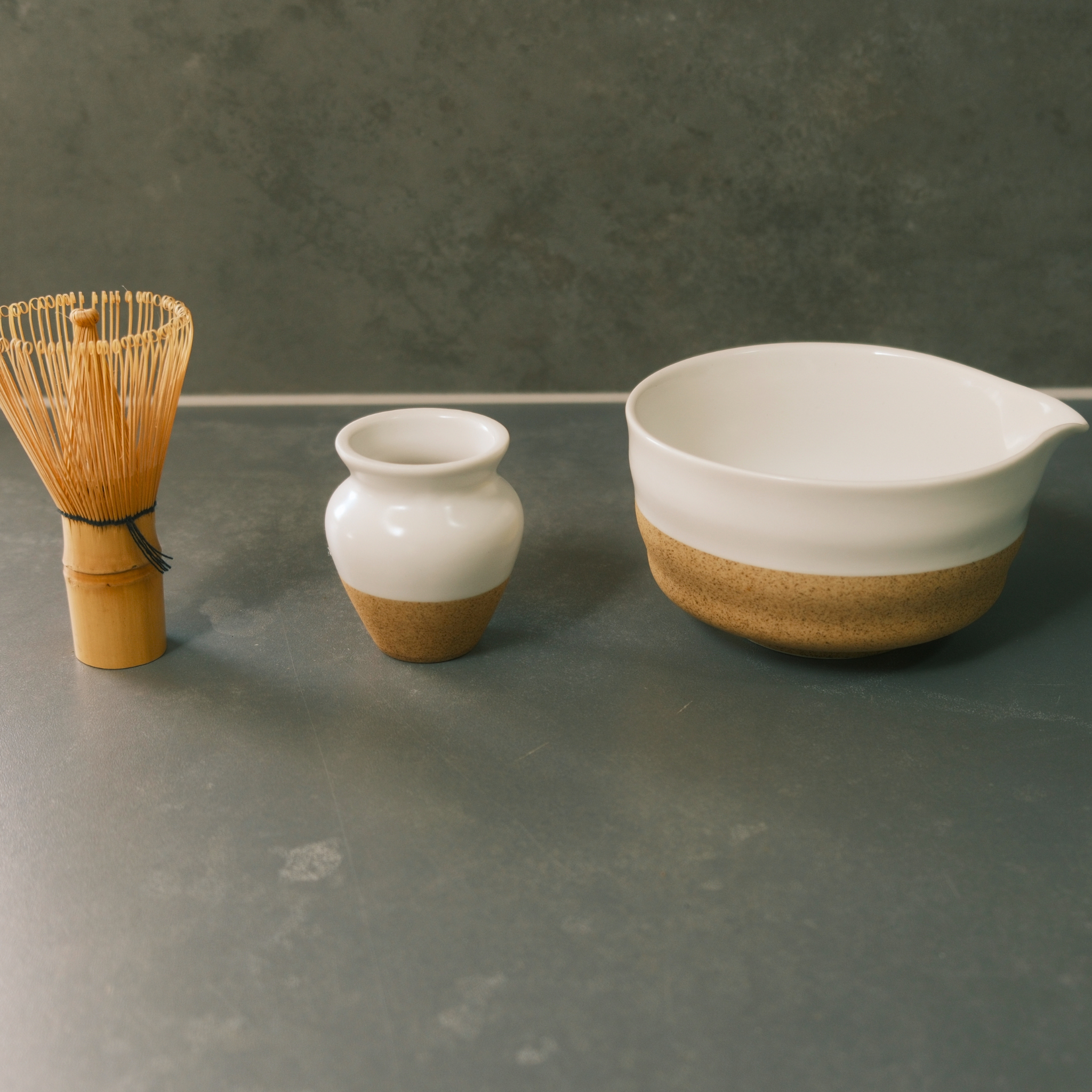 Matcha Starter Kit — Bamboo Whisk, Ceramic Bowl, Whisk Holder, Sifter & Scoop