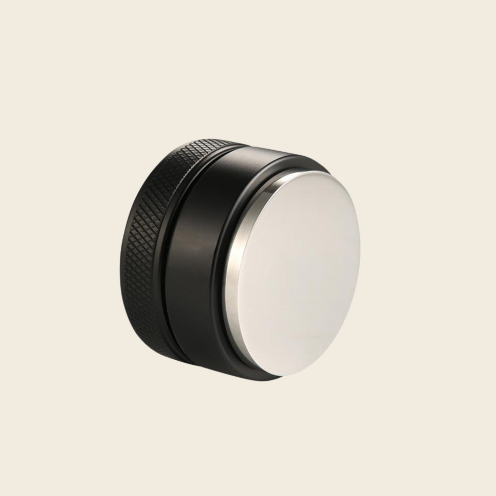 Adjustable Black 58mm Coffee Tamper - Barista Grade — front view