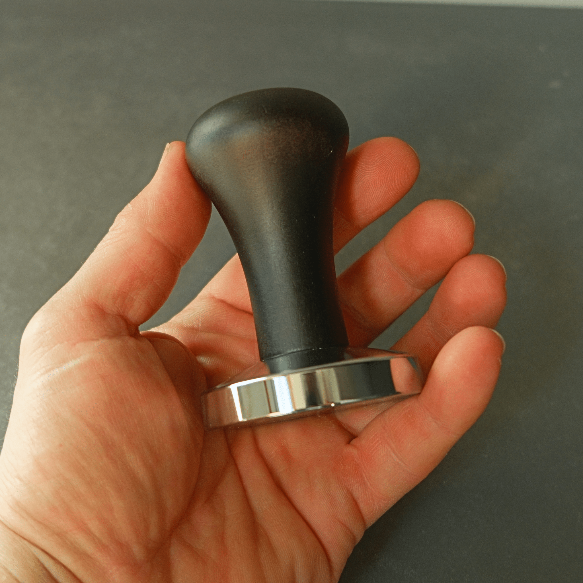 Black Tamper 58mm Timber