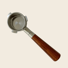 Delonghi Dedica 51mm - Bottomless Portafilter - Almond Solid Wood — front view