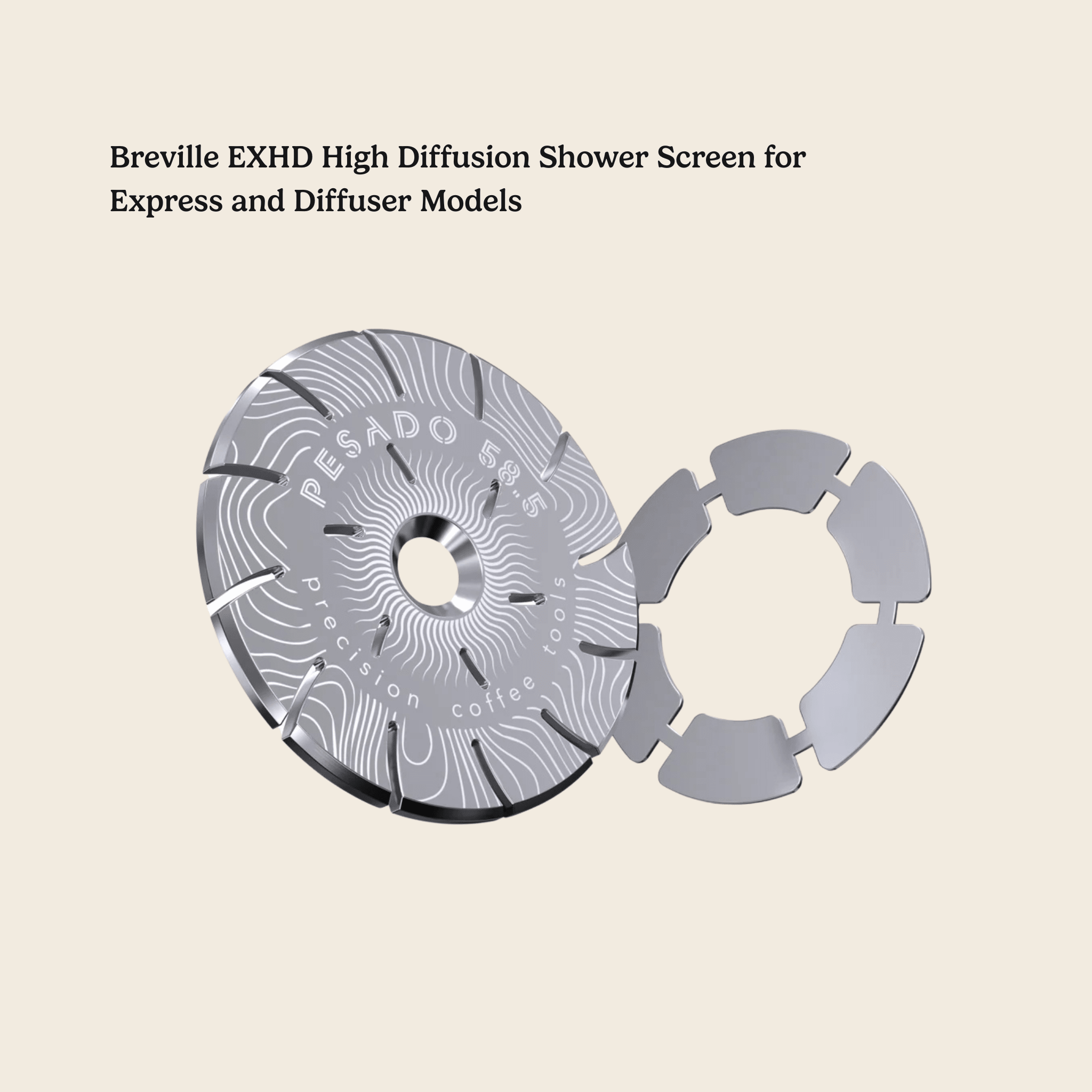 High Diffusion Espresso Shower Screen - Breville — lifestyle shot