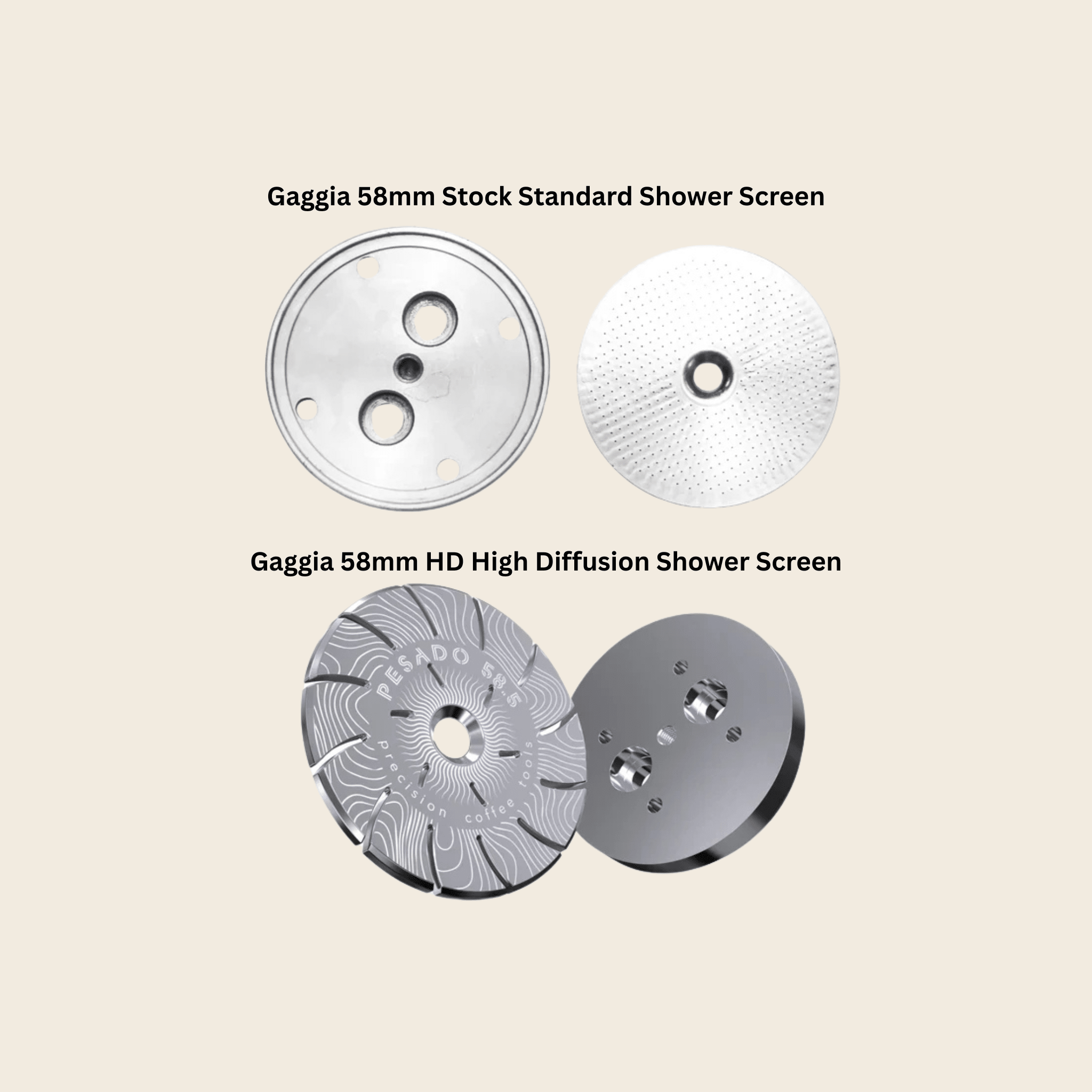 High Diffusion Espresso Shower Screen - Breville — detail view
