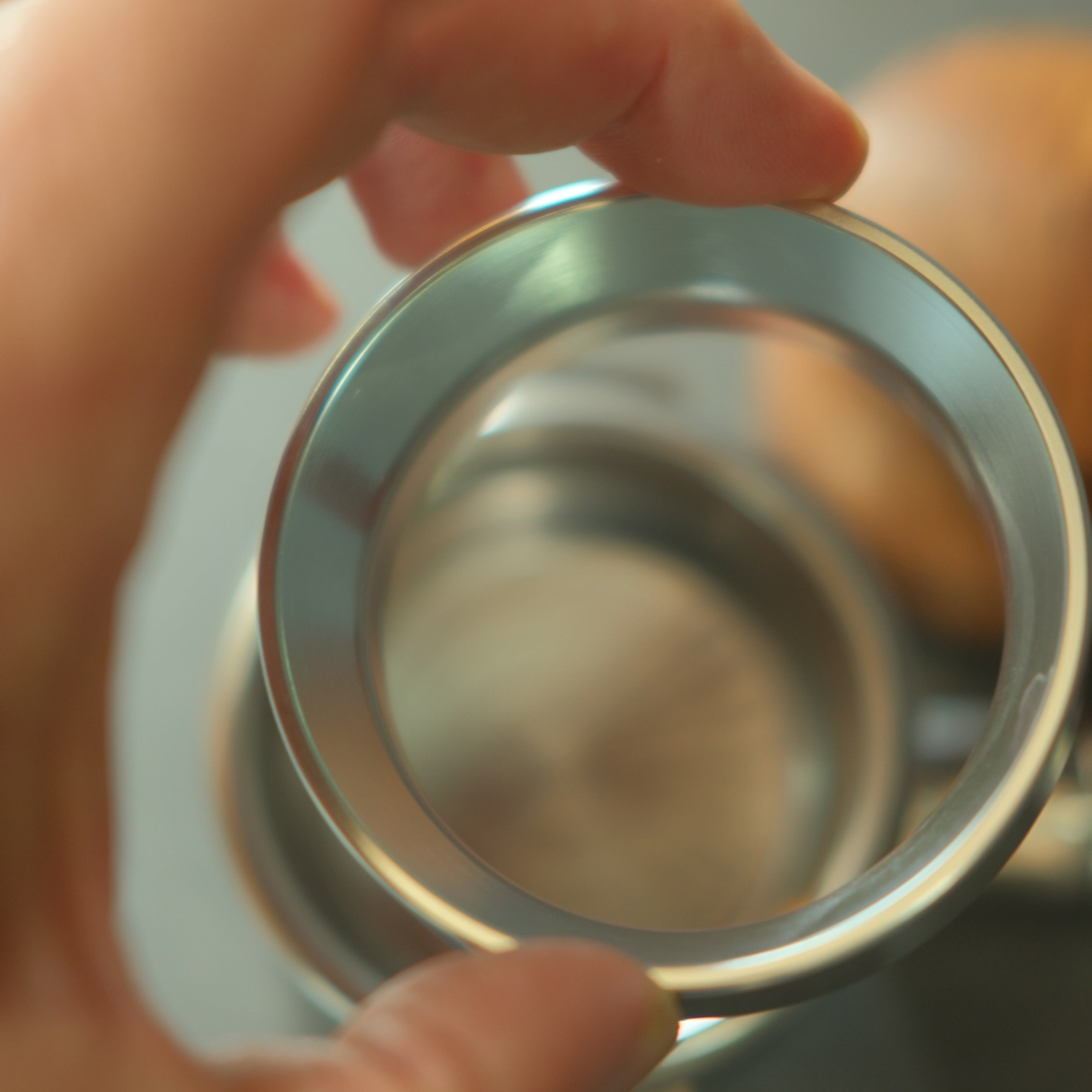 Coffee Dosing Ring - Silver — detail view