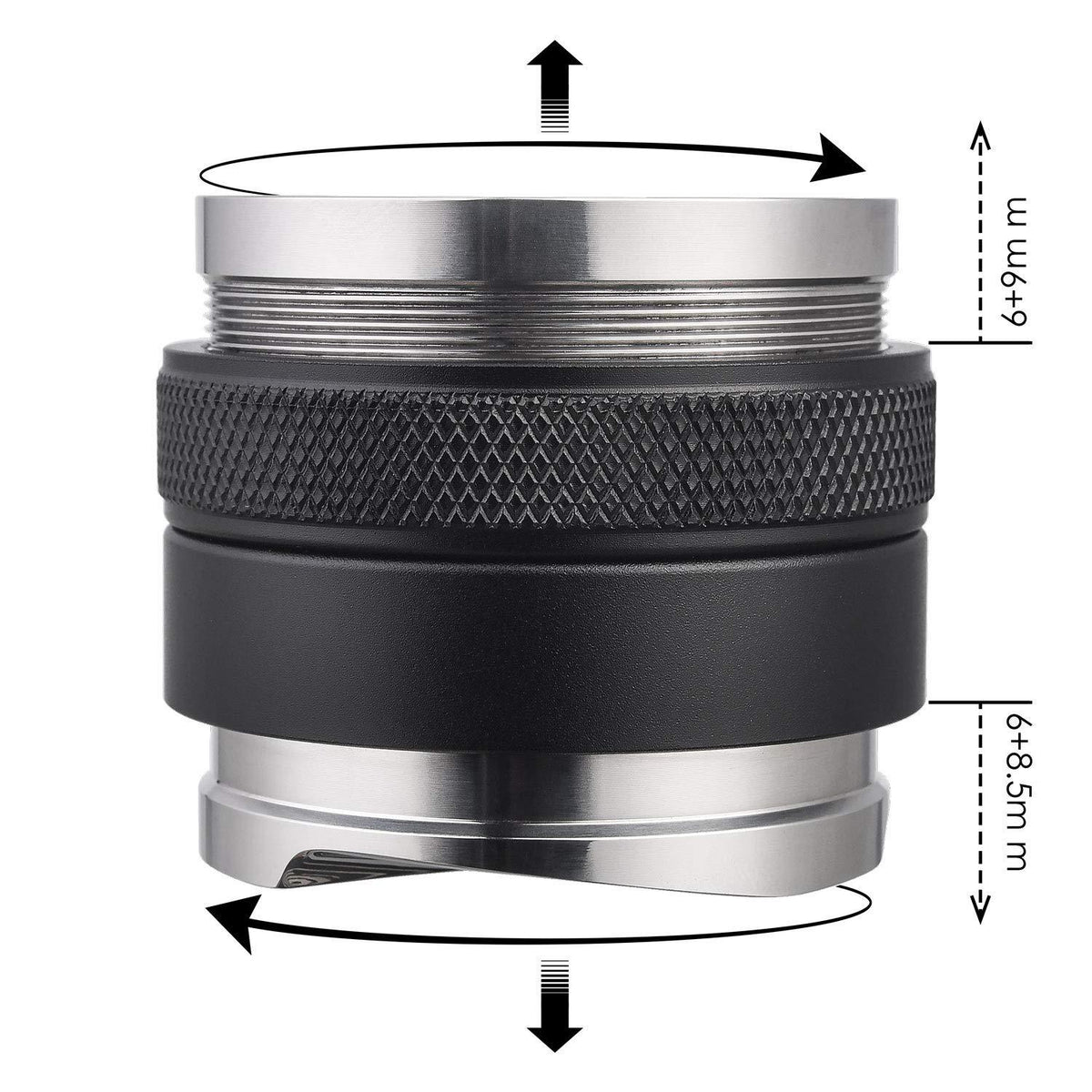 Adjustable 2-in-1 51mm Tamper & Distributor – Barista Grade — lifestyle shot