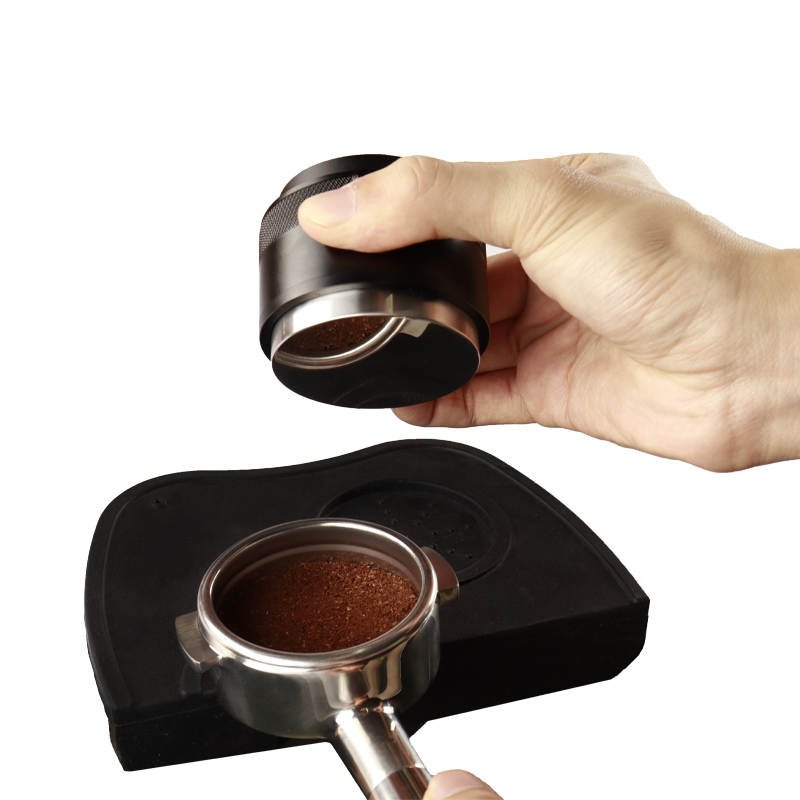 Premium Coffee Press Tamper - 58mm - Black - Barista Grade — detail view