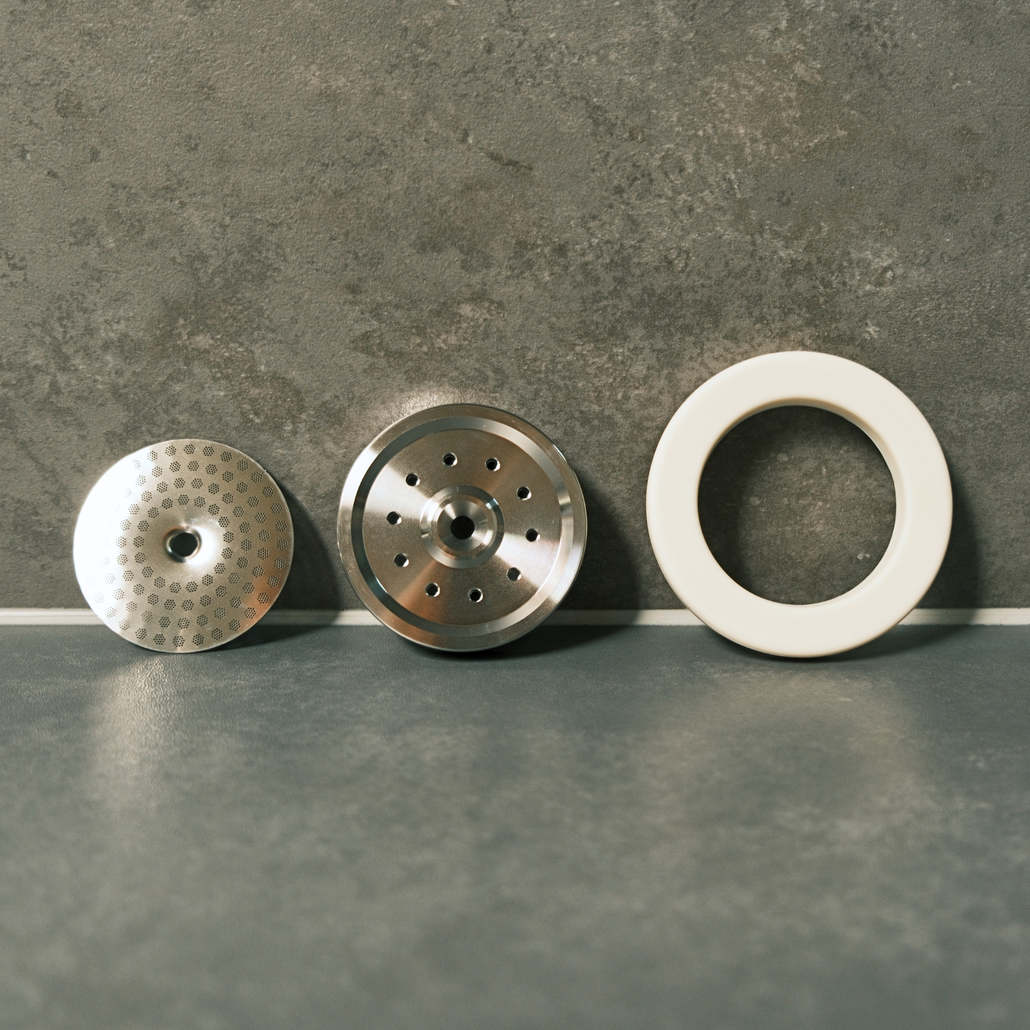 58mm Grouphead Upgrade Kit - Precision Shower Screen, Stainless Diffuser Plate and Gasket