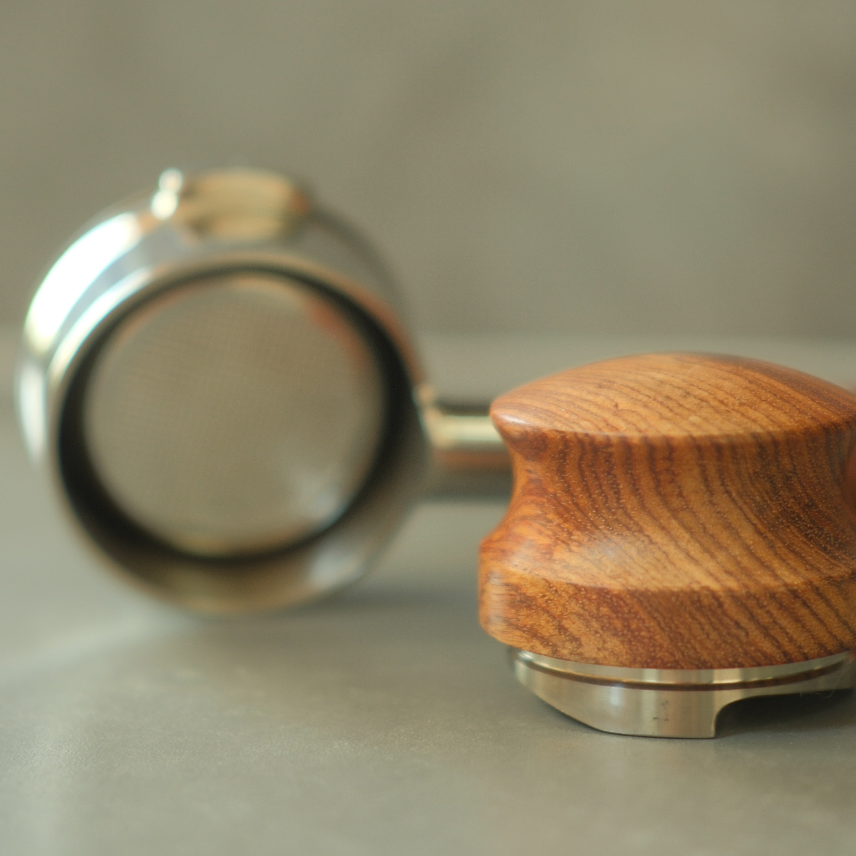 Coffee Distributor - 58mm - Wooden - Barista Grade — alternate view